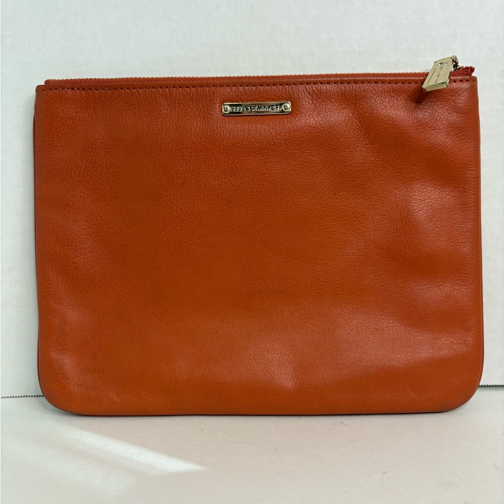Rebecca Minkoff Brown Leather Cosmetic Pouch